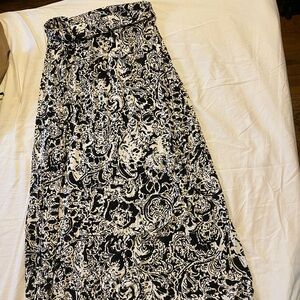 Printed maxi skirt